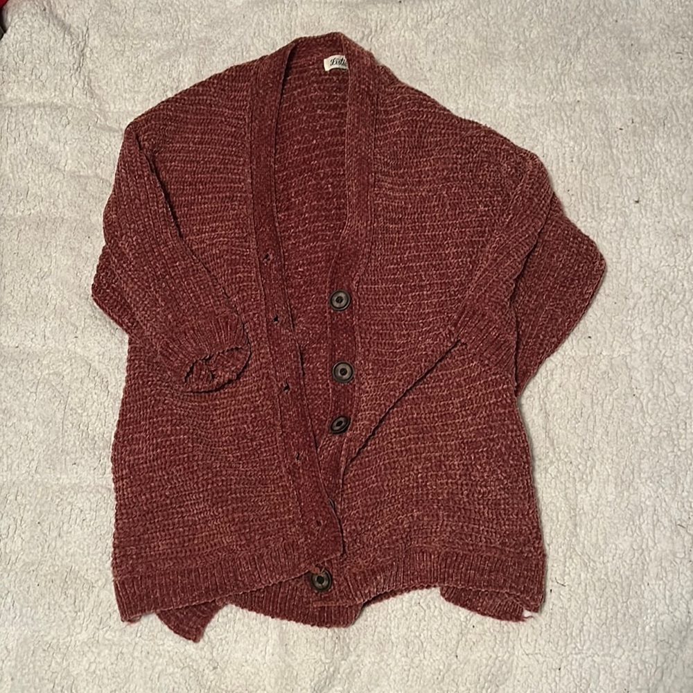 Burgundy Cardigan